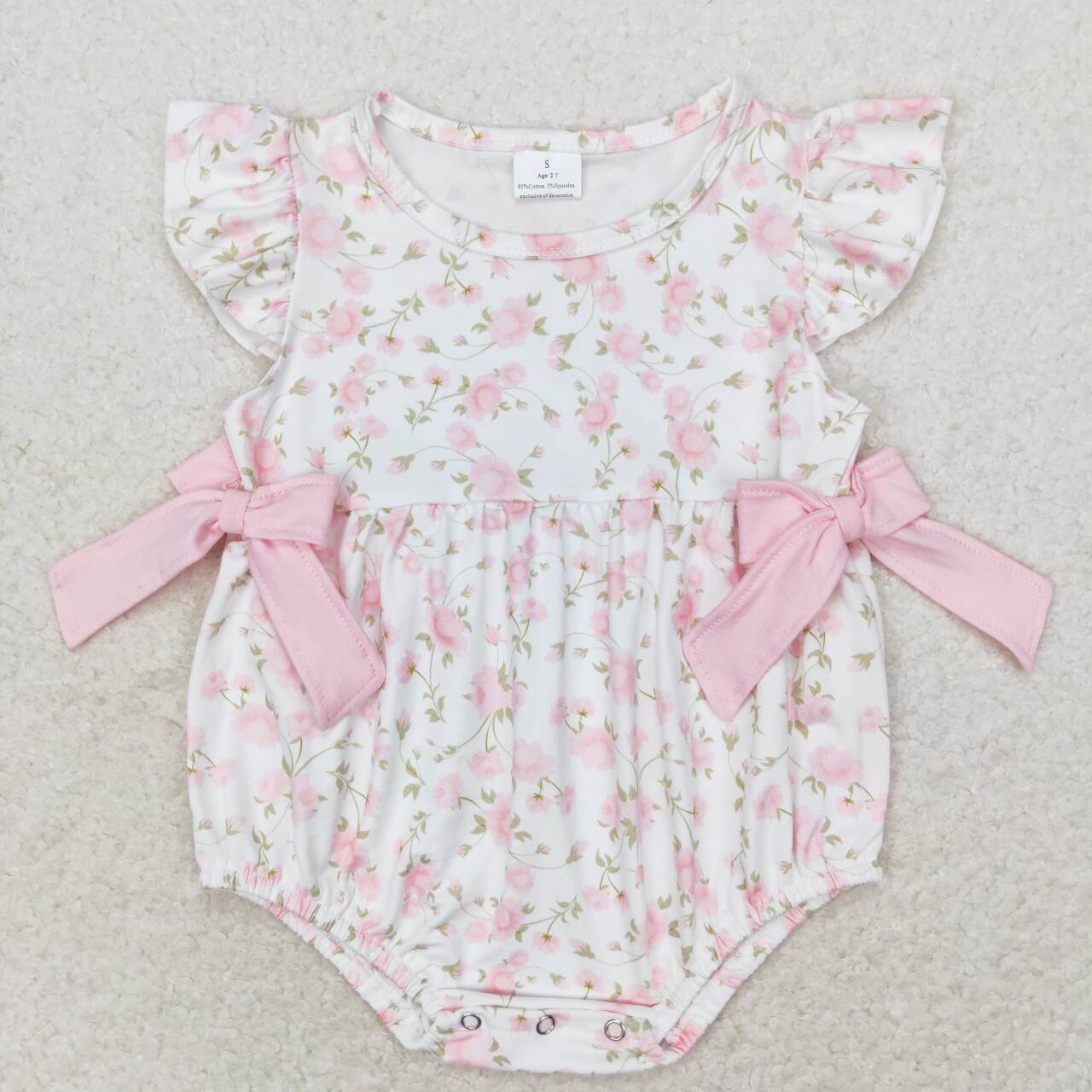 Summer Clothing Wholesale - Peleles florales rosas para niñas, ropa