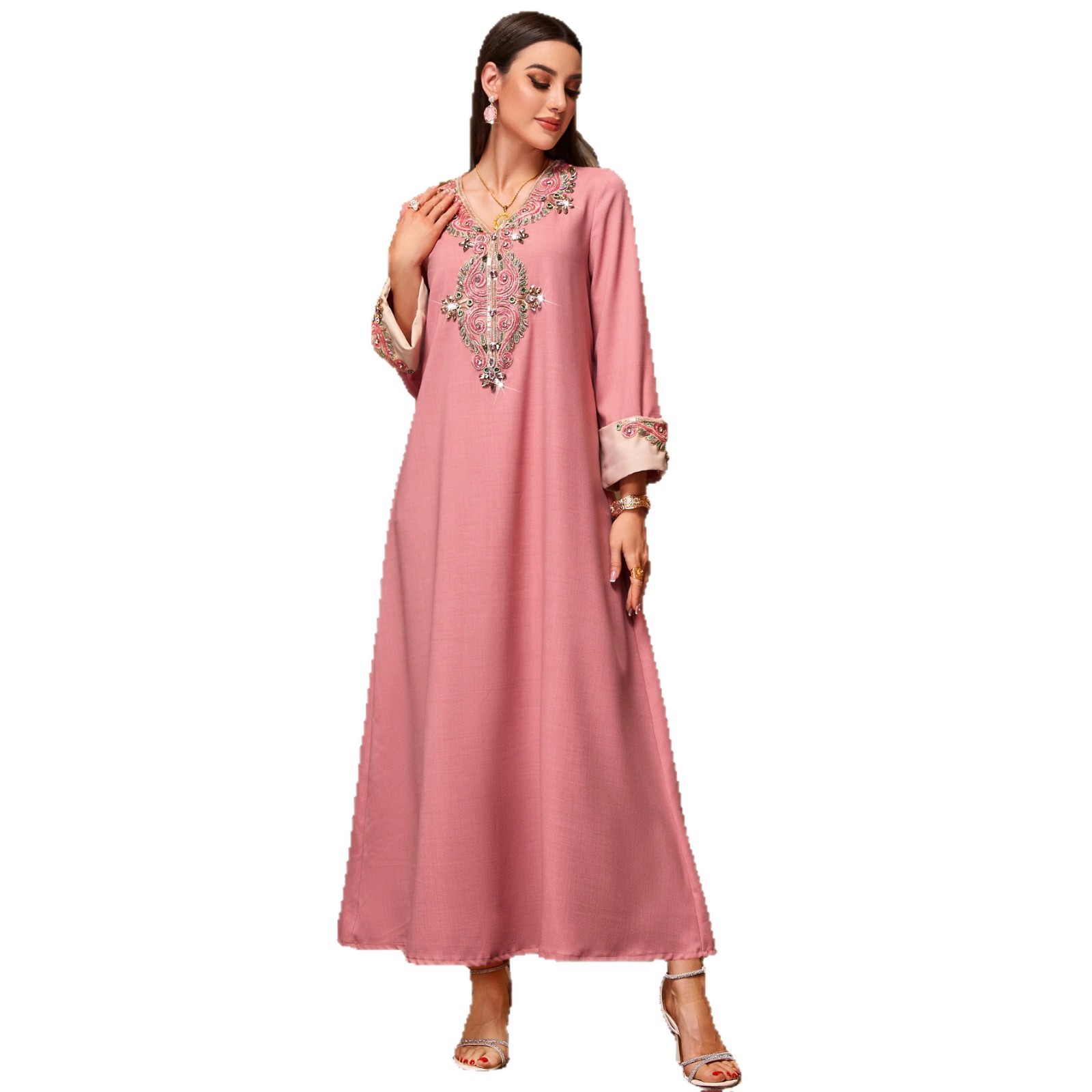 Vestido largo de corte holgado - Summer Clothing Pakistan reseña y precio